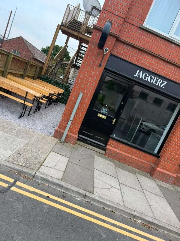 Jaggerz Takeaway storefront on Picton Terrace, Narberth